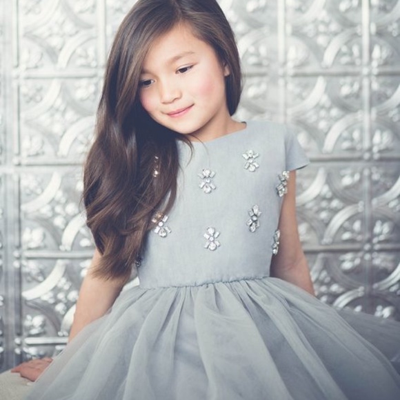 Joyfolie size 3 Grey  stone embellished Dress - Picture 2 of 2